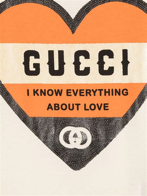 gucci i know everything about love t shirt|Gucci 2020 'I Know Everything About Love' T.